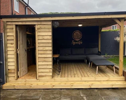 Garden pub bespoke shed