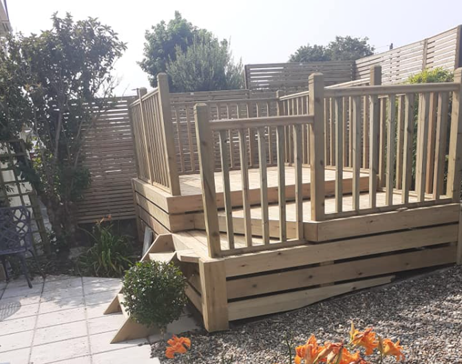 Modern decking service Anglesey