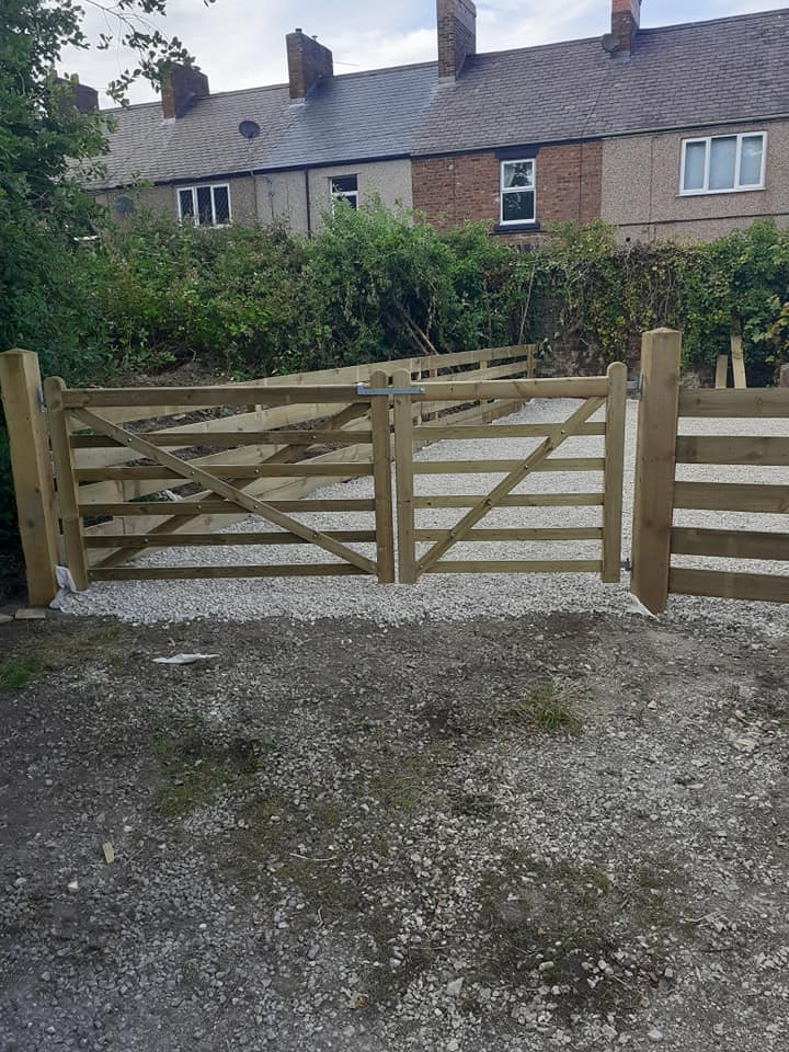 Handcrafted wooden gates